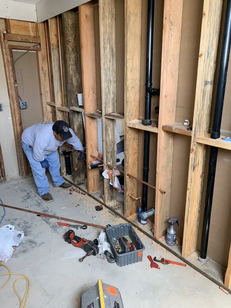 Commercial rough-in plumbing for Gas Line Repair in Mount Morris